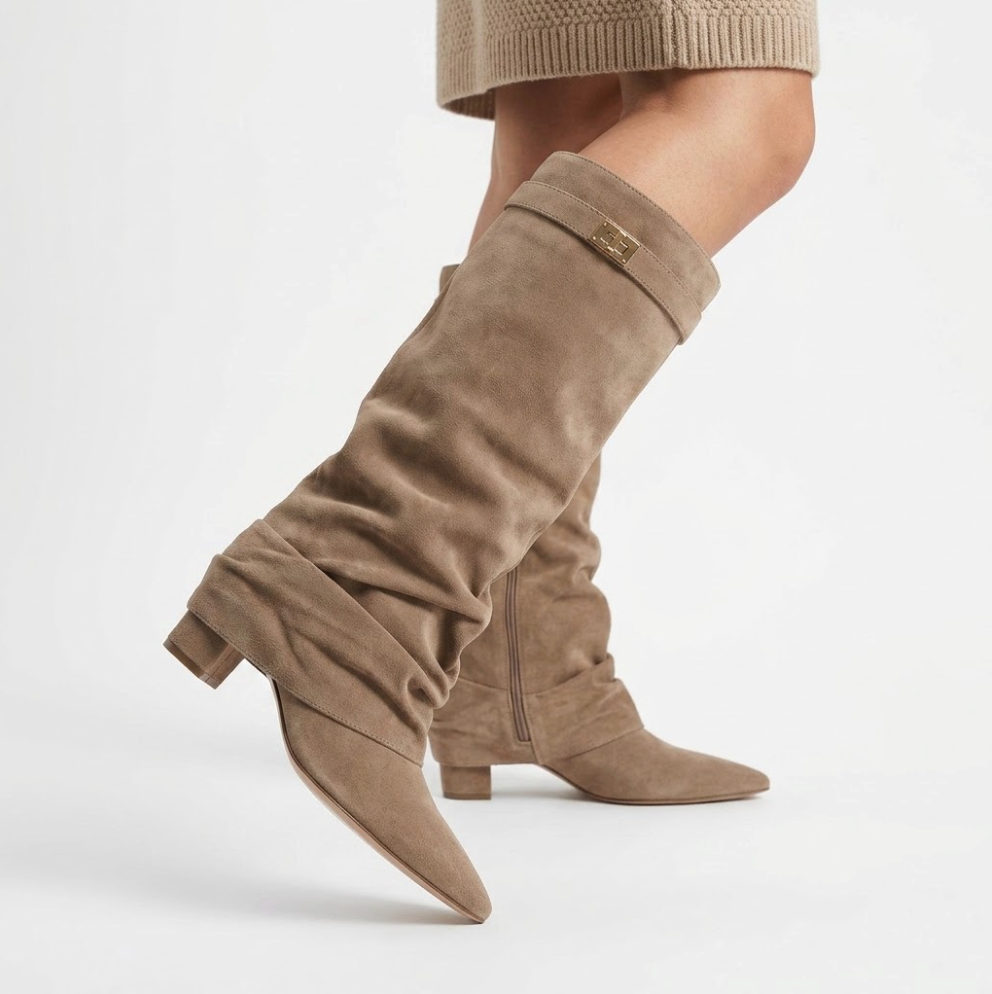 Knee-High Shark Boots