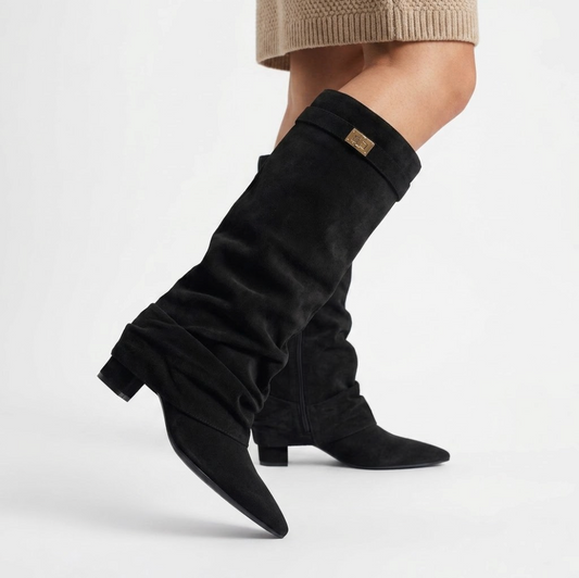 Knee-High Shark Boots