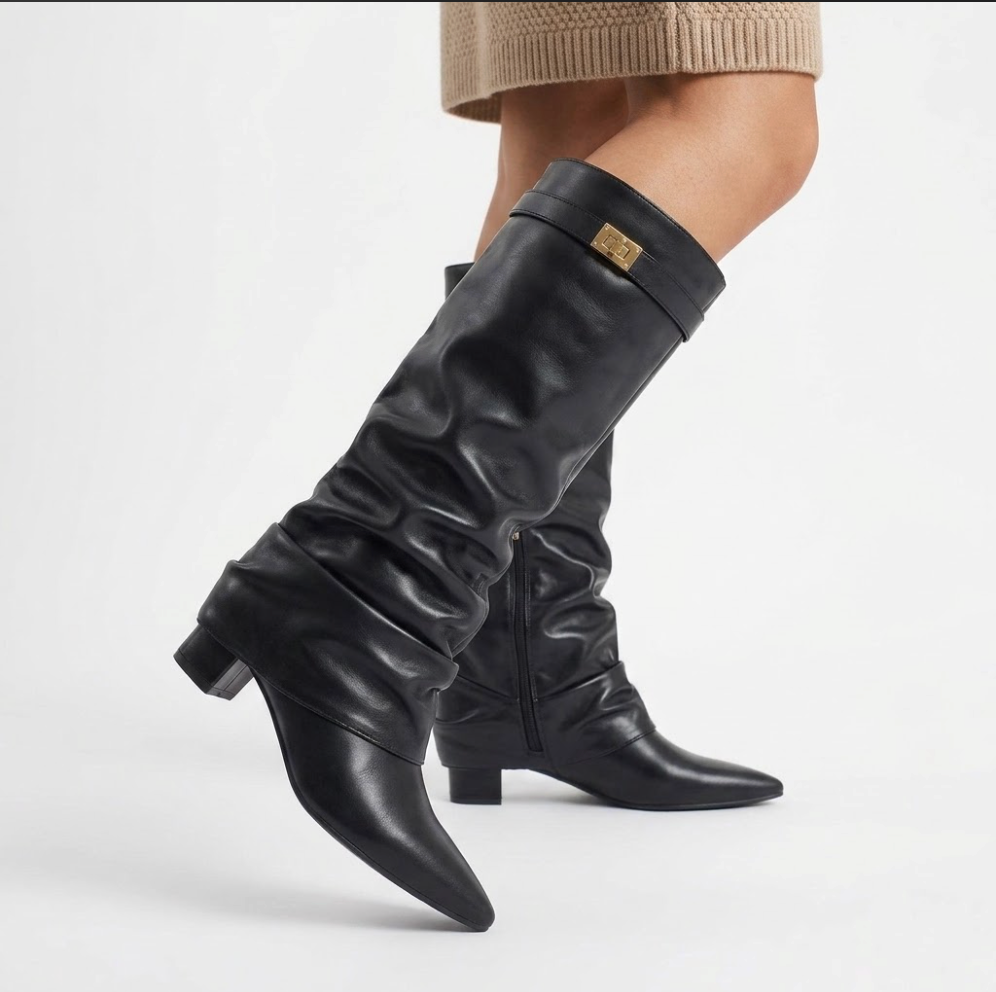 Knee-High Shark Boots